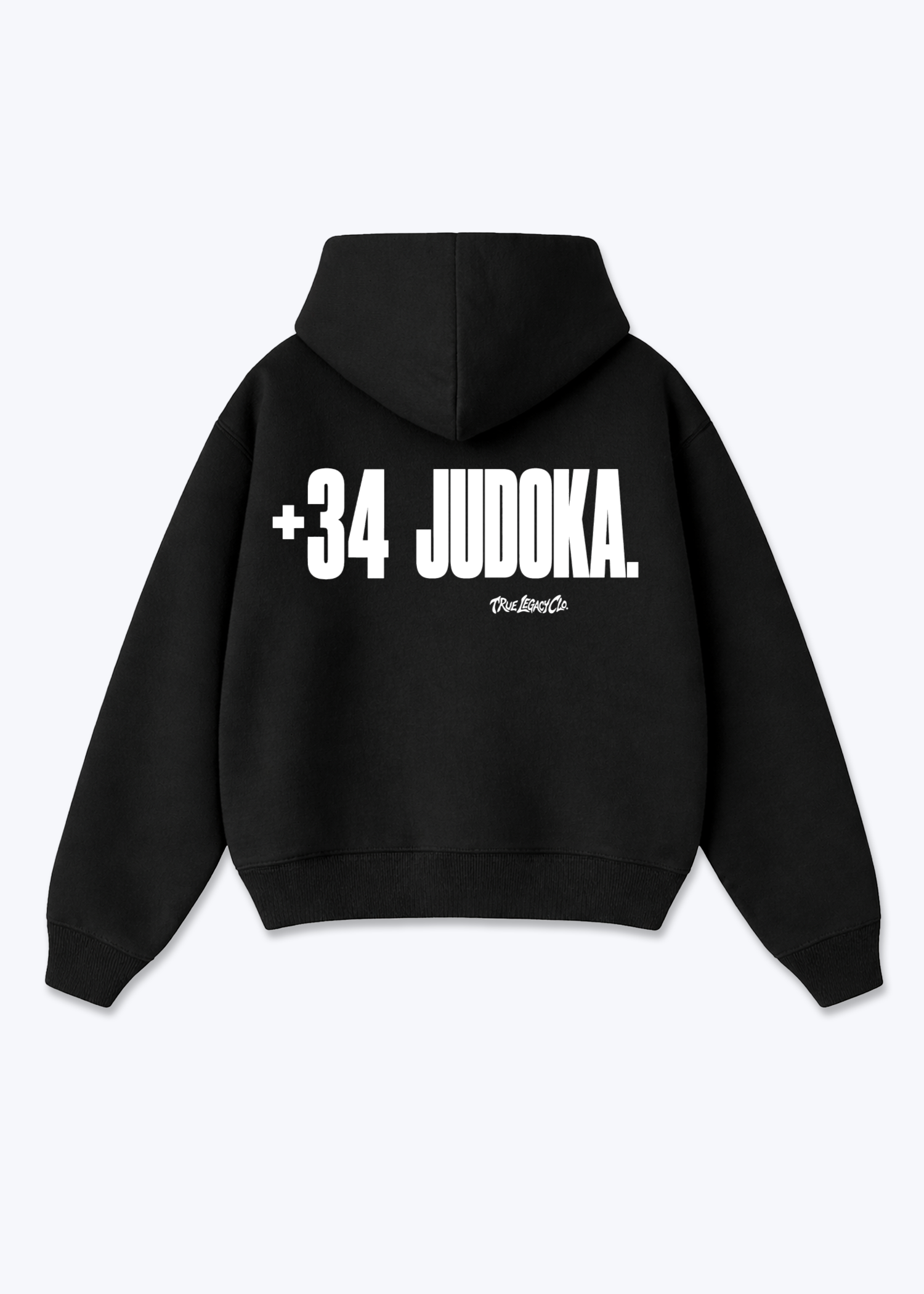 '+34 JUDOKA (ES) - Oversized Hoodie - Black Back (Designed)