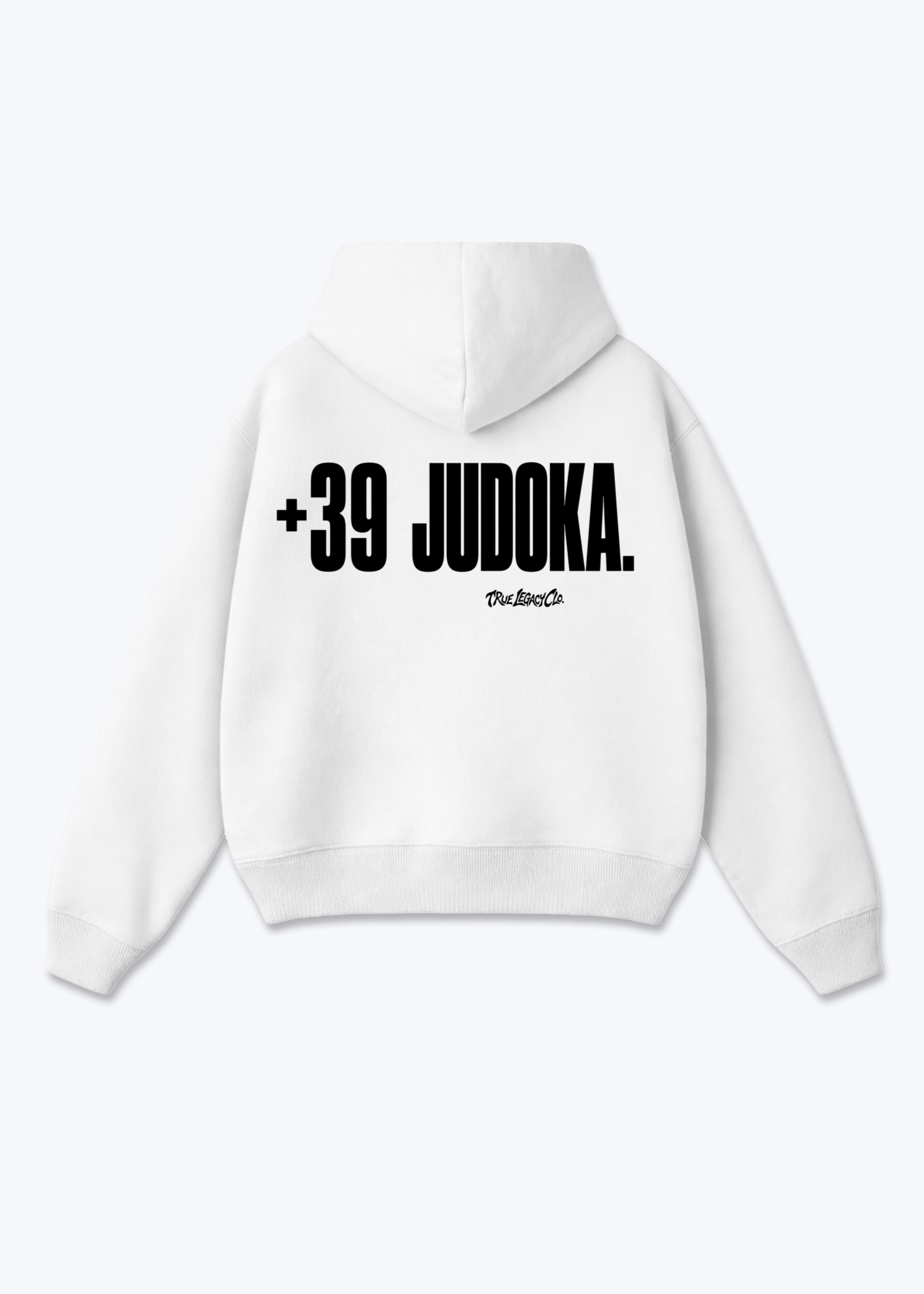 '+39 JUDOKA (IT) - Oversized Hoodie - White Back (Designed)