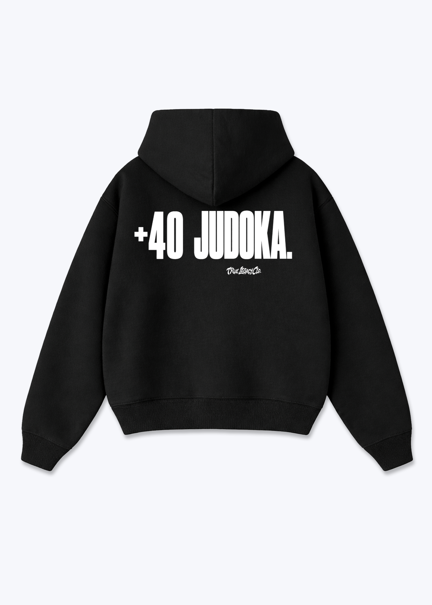 '+40 JUDOKA (RO) - Oversized Hoodie - Black Back (Designed)