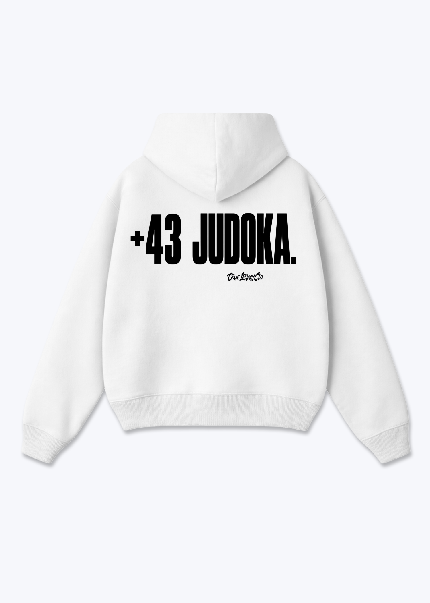 '+43 JUDOKA (AT) - Oversized Hoodie - White Back (Designed)
