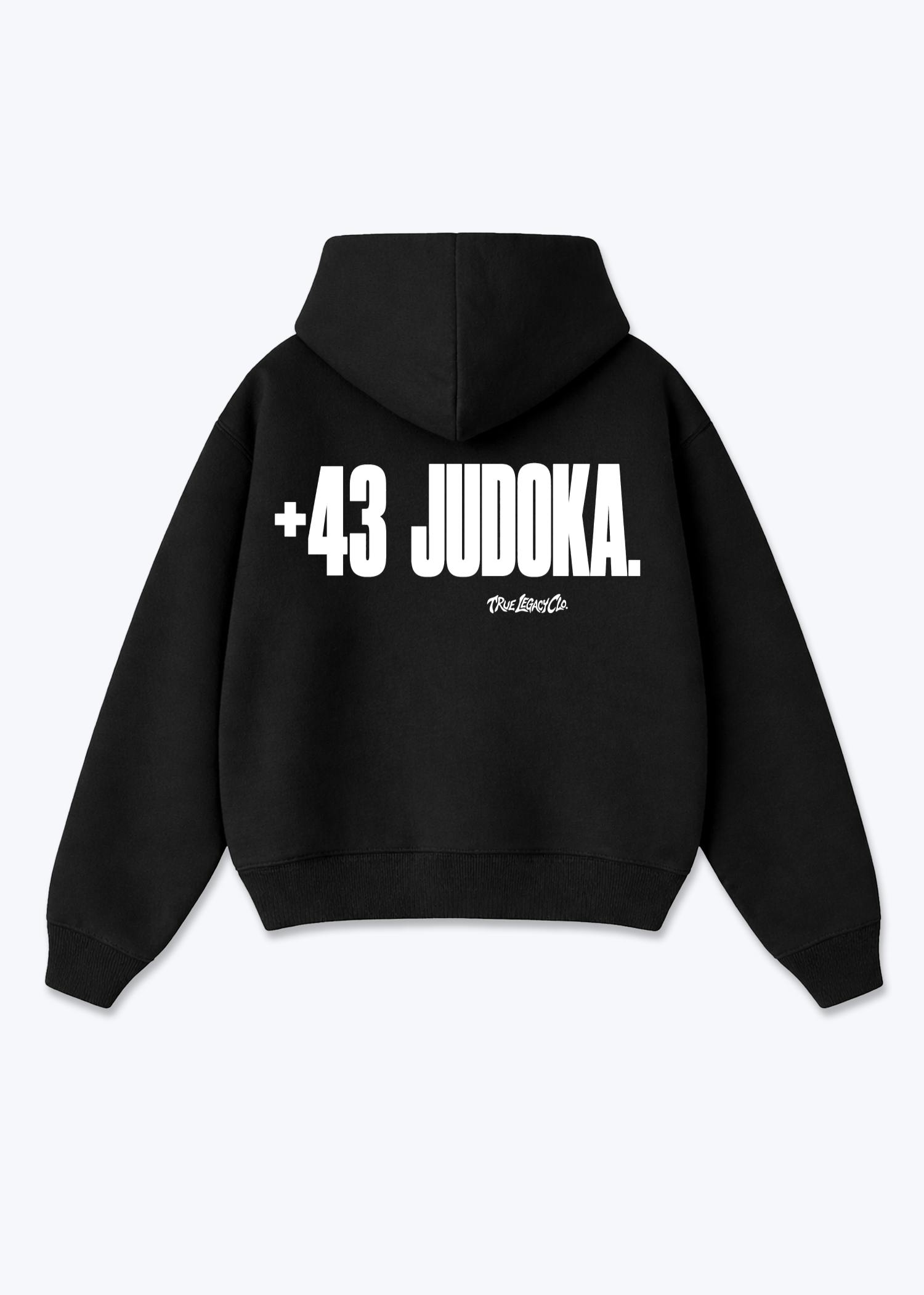 '+43 JUDOKA (AT) - Oversized Hoodie - Black Back (Designed)