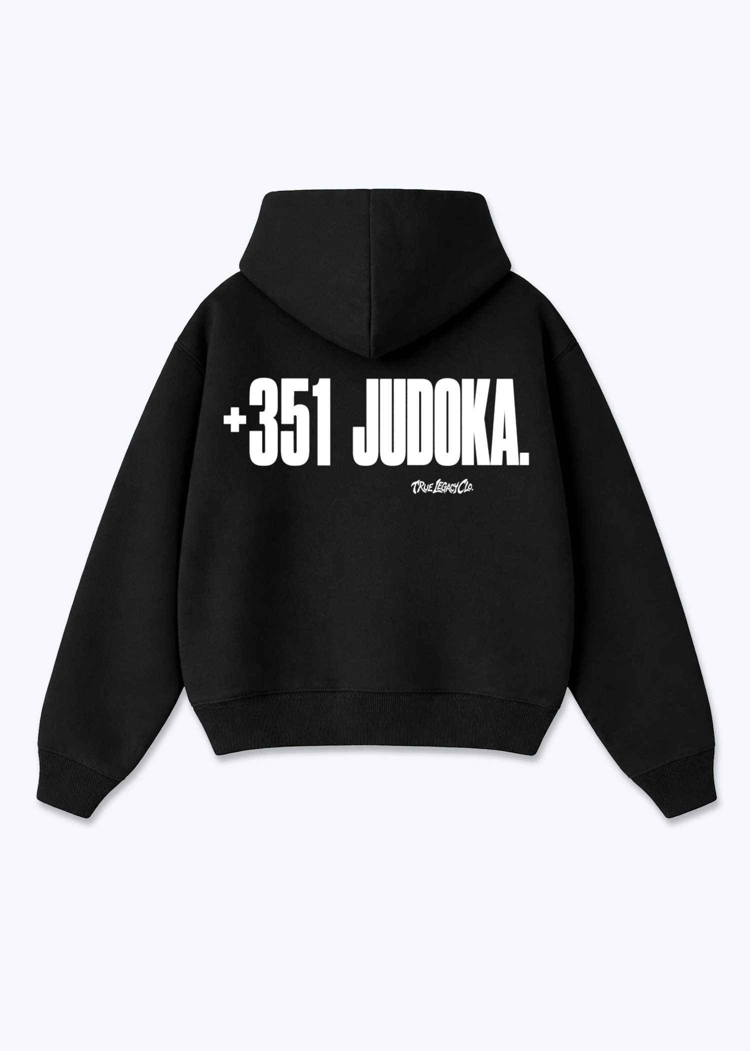 '+351 JUDOKA (PT) - Oversized Hoodie - Black Back (Designed)
