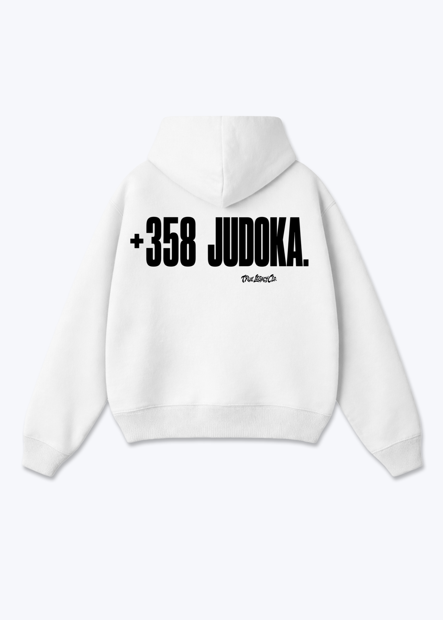'+358 JUDOKA (FI) - Oversized Hoodie - White Back (Designed)
