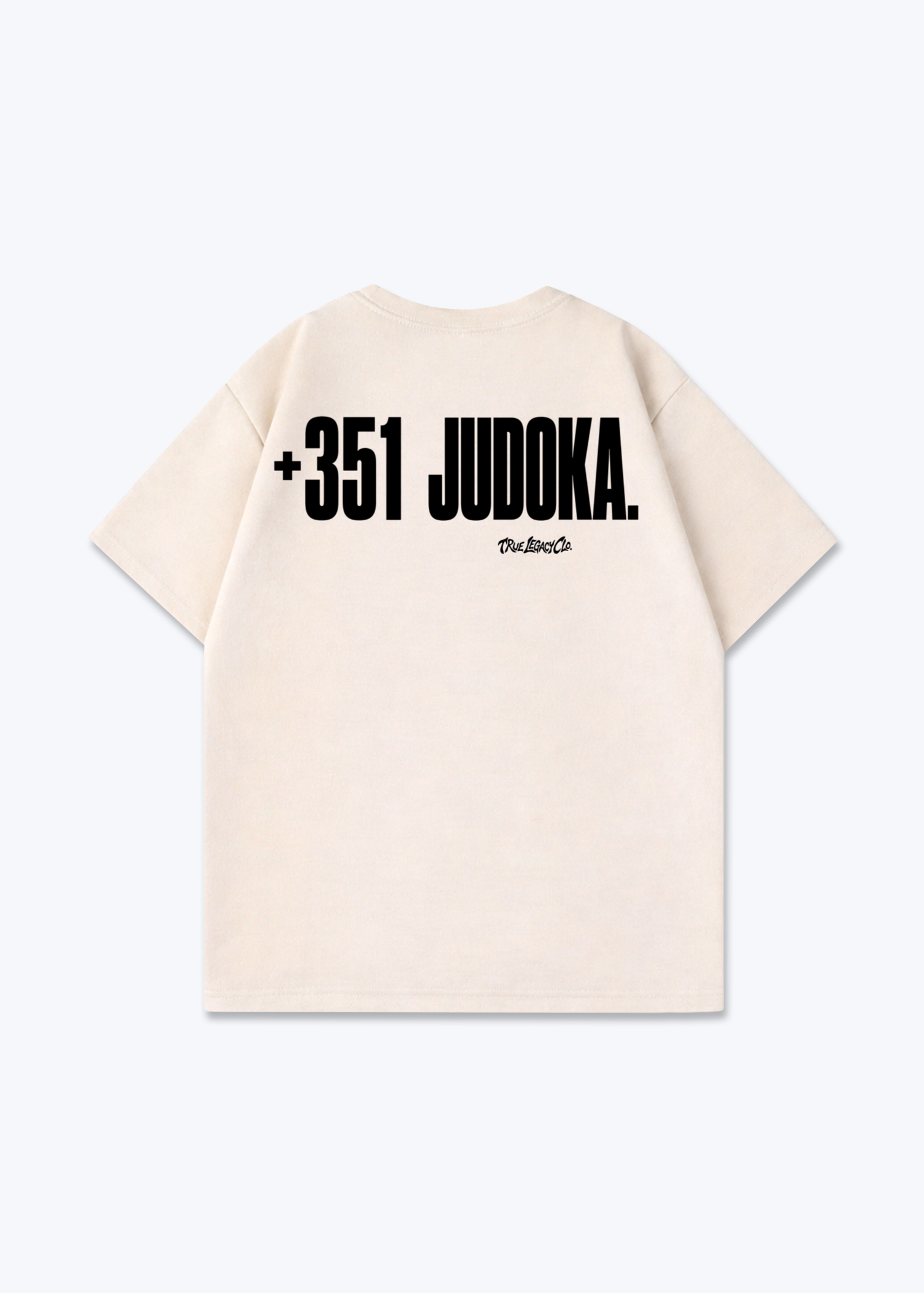 '+351 JUDOKA (PT) - Oversized Shirt - Beige Back (Designed)