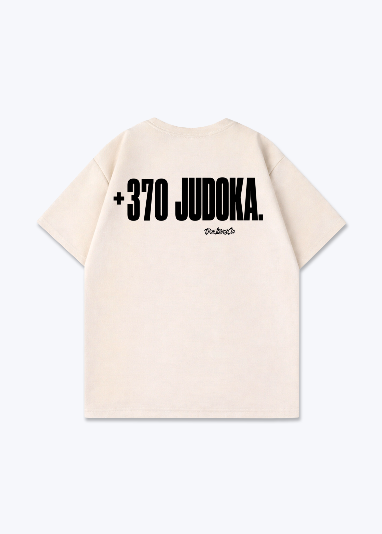 +370 JUDOKA (LT) - Oversized Shirt - Beige Back (Designed)