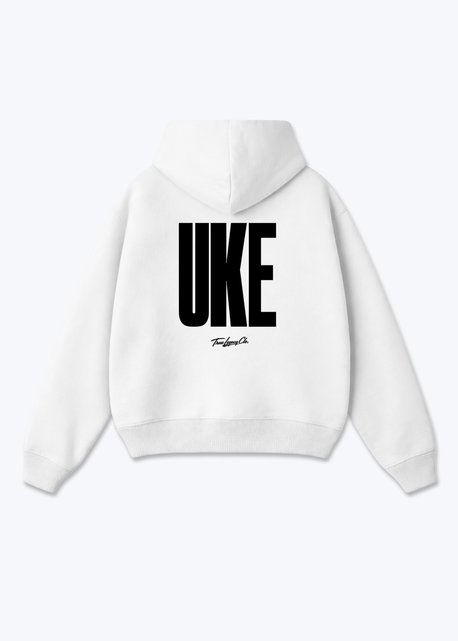 UKE - Oversized Hoodie - White Back (Designed)