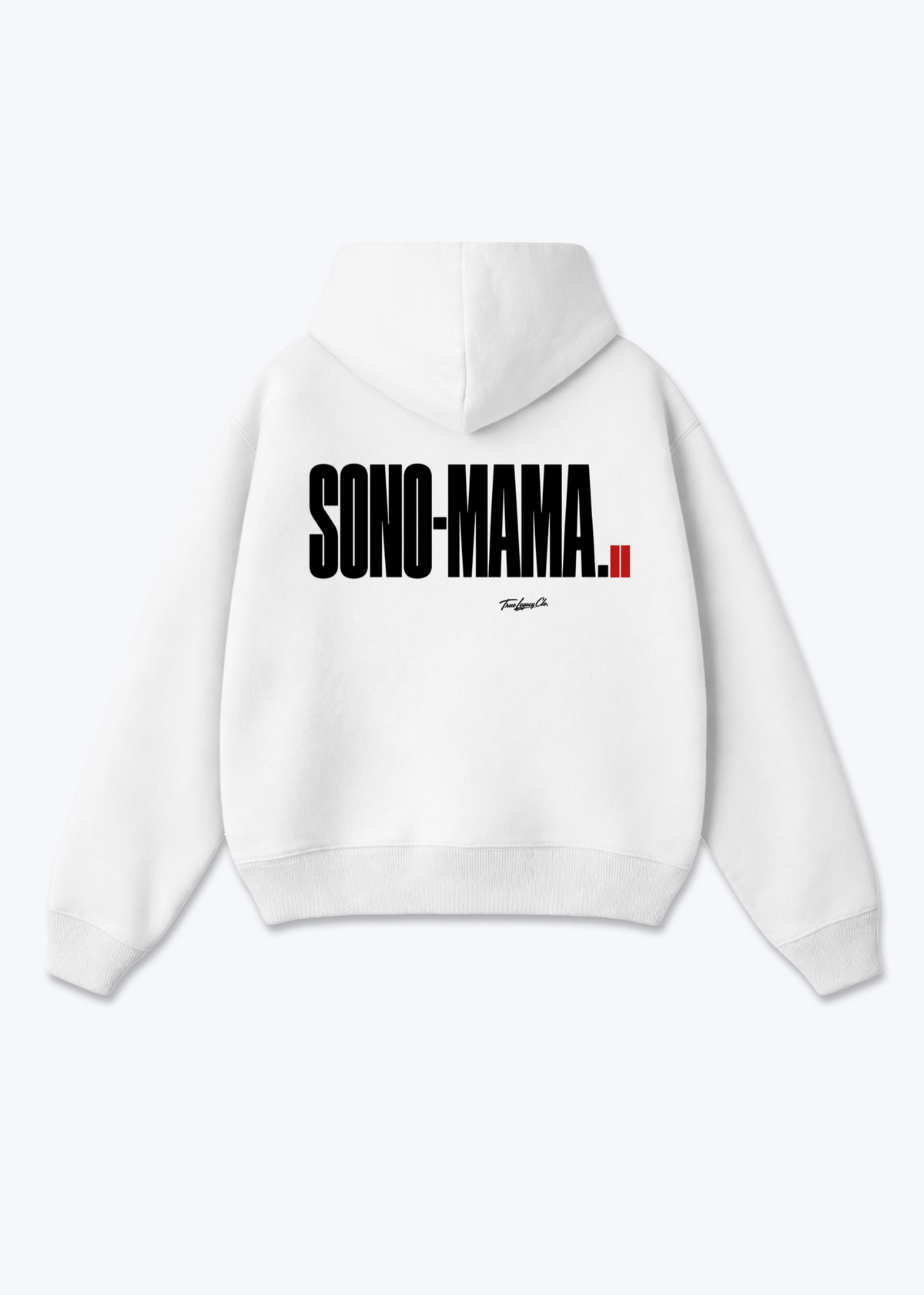 SONO-MAMA - Oversized Hoodie - White Back (Designed)