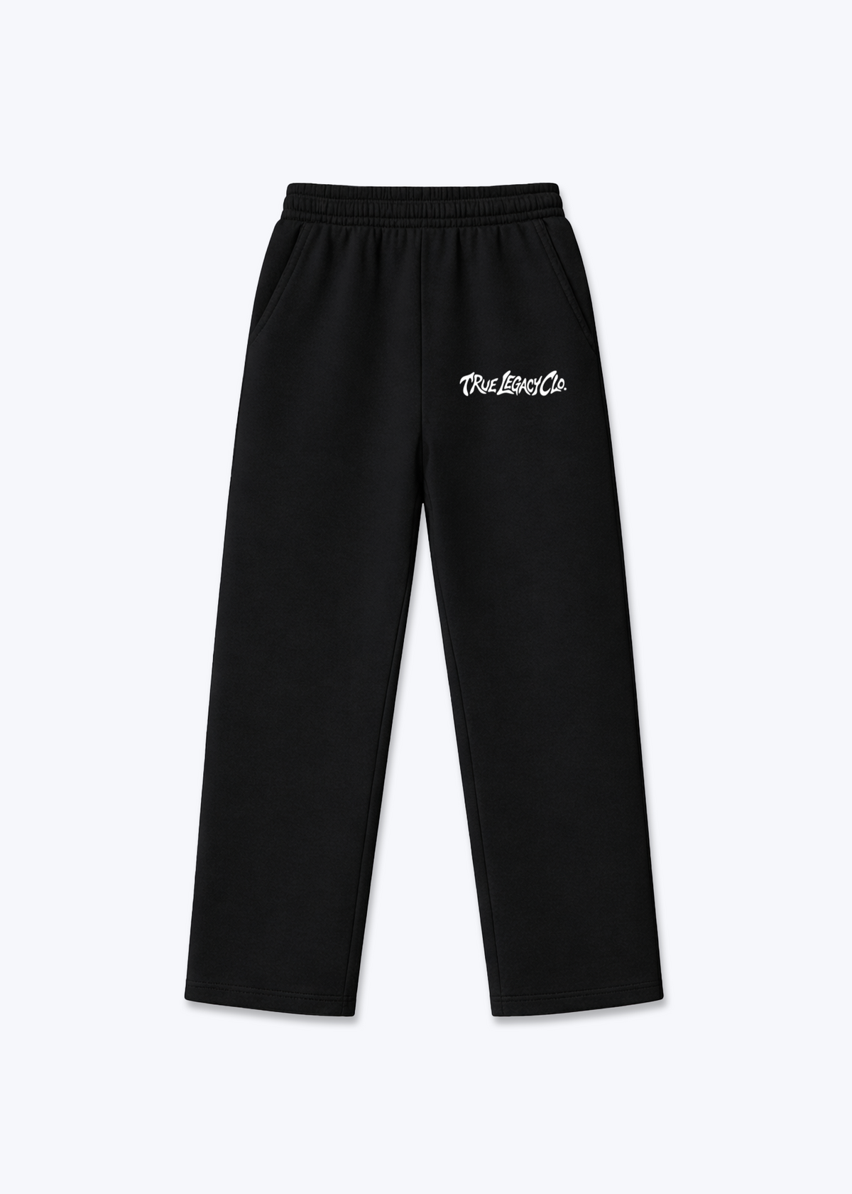 TRUE LEGACY CLO. - Trackpants - Black Front (Designed)