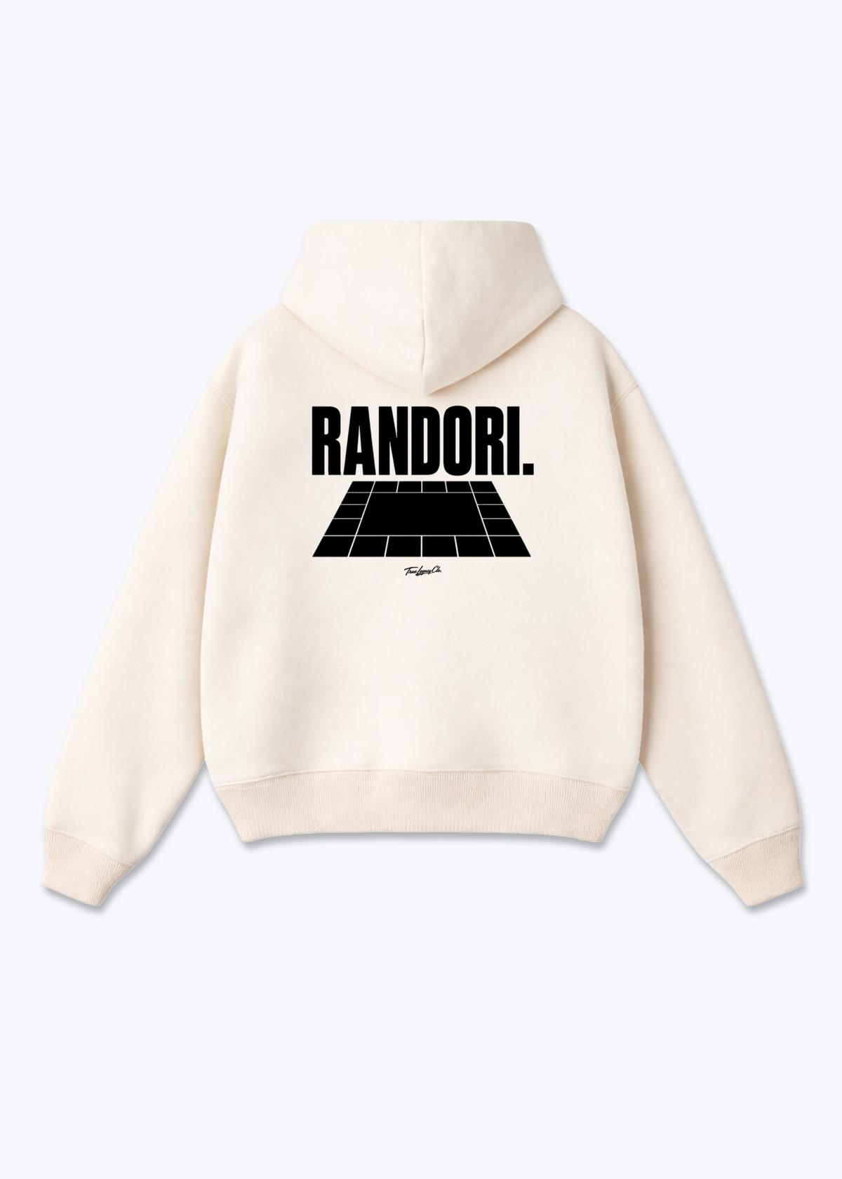 RANDORI. - Oversized Hoodie - Beige Back (Designed)