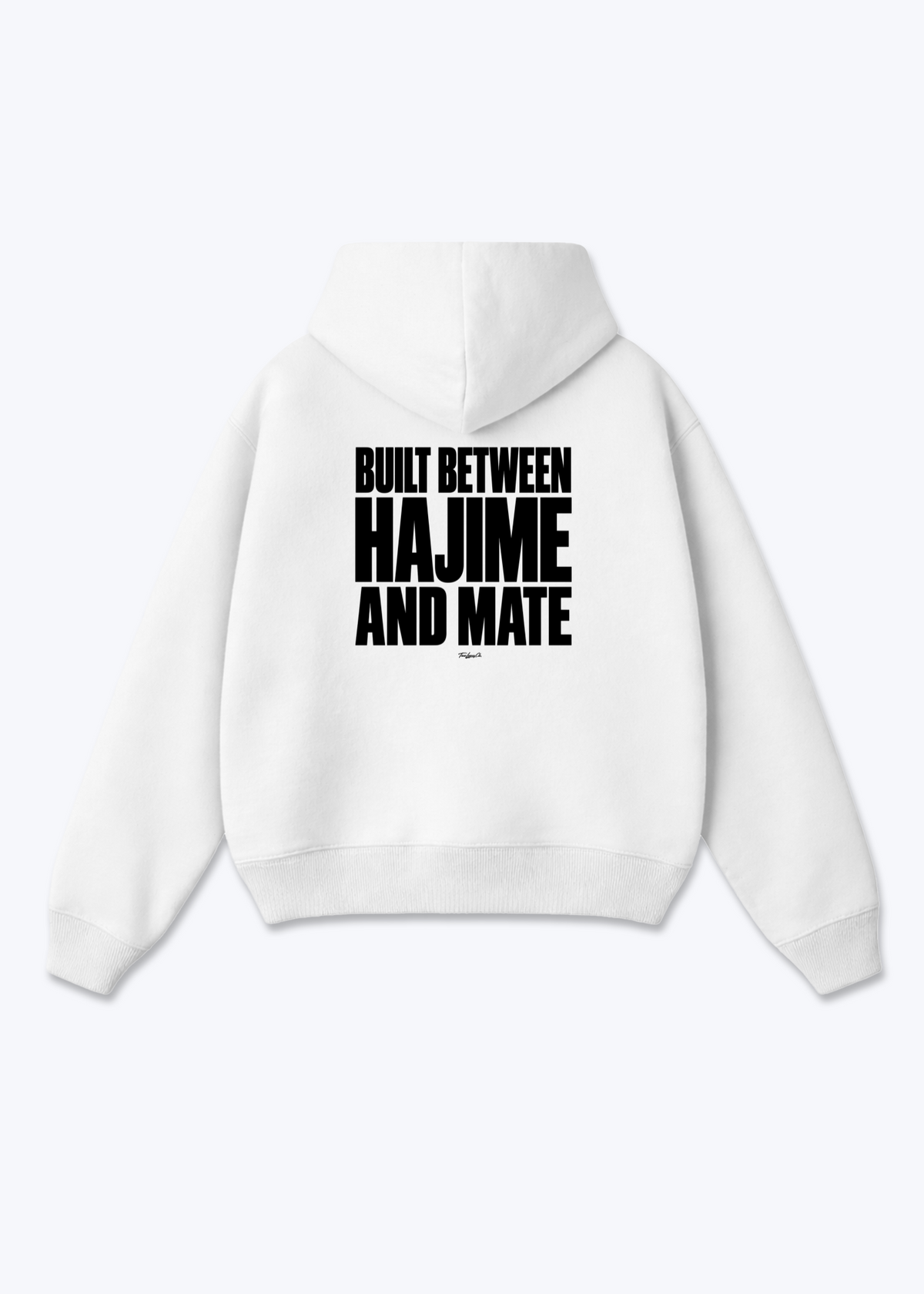 BETWEEN HAJIME AND MATE - Oversized Hoodie - White Back (Designed)