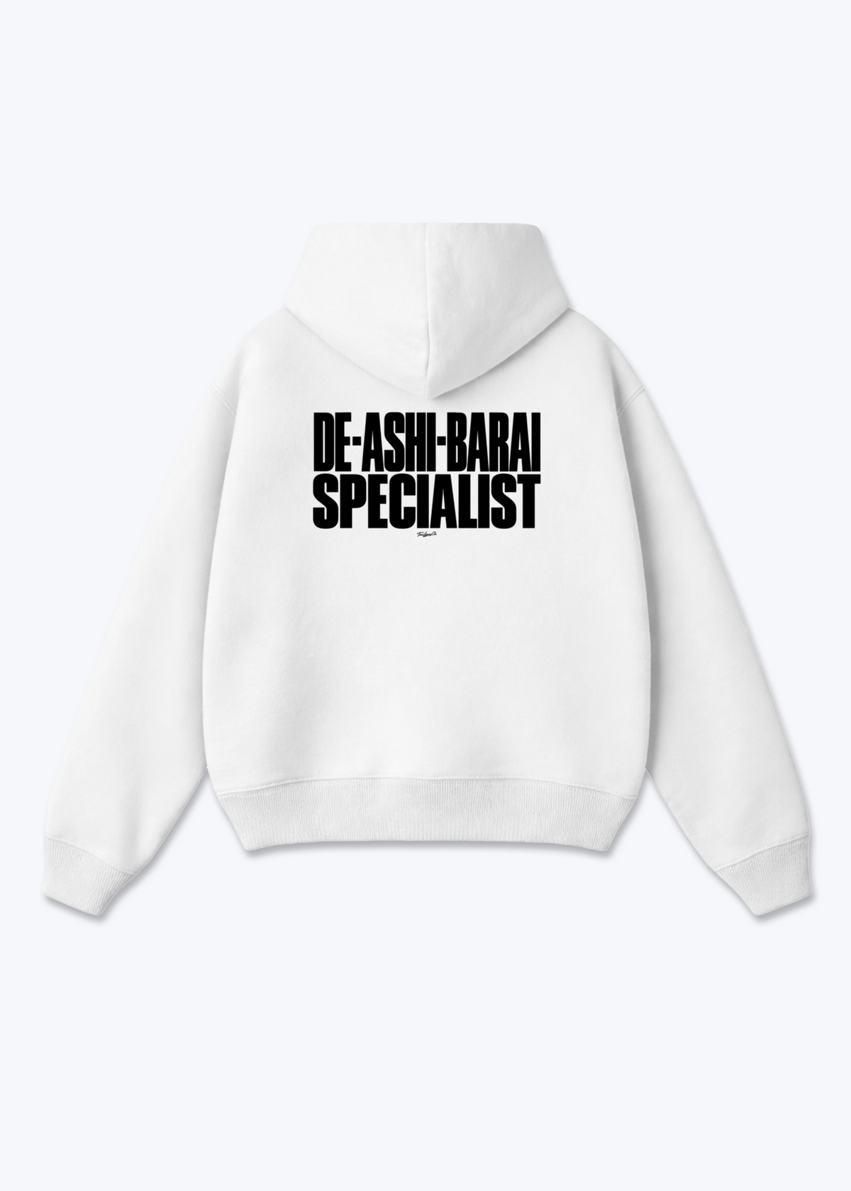 DE-ASHI-BARAI SPECIALIST - Oversized Hoodie - White Back (Designed)