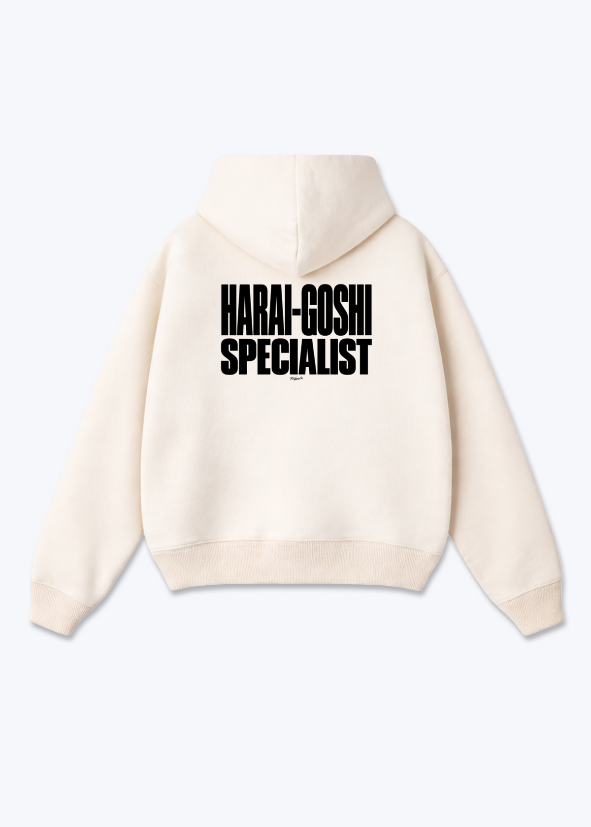 HARAI-GOSHI SPECIALIST - Oversized Hoodie - Beige Back (Designed)