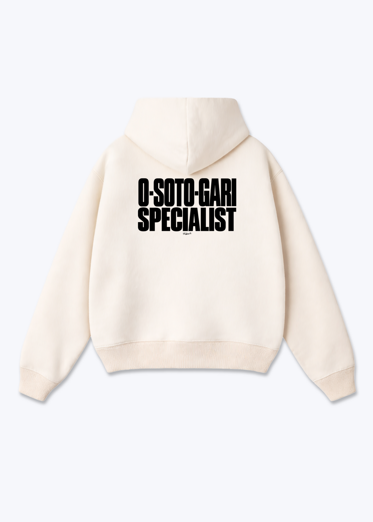 O-SOTO-GARI SPECIALIST - Oversized Hoodie - Beige Back (Designed)