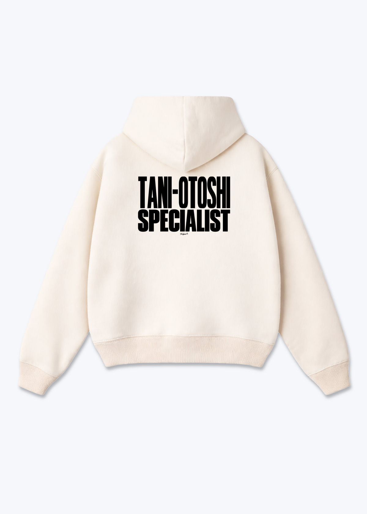 TANI-OTOSHI SPECIALIST - Oversized Hoodie - Beige Back (Designed)