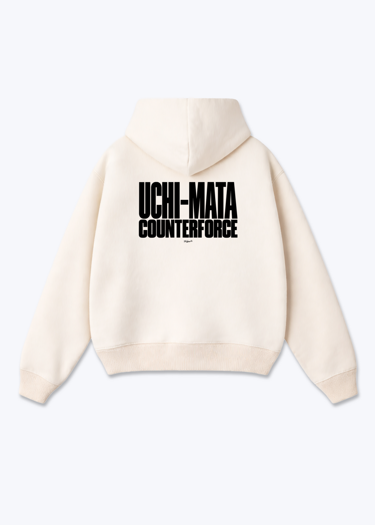 UCHI-MATA COUNTERFORCE - Oversized Hoodie - Beige Back (Designed)