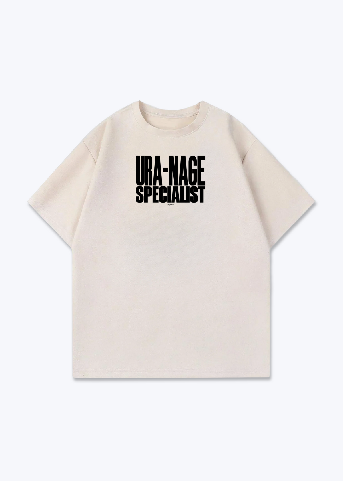 URA-NAGE SPECIALIST - Oversized Shirt - Beige Front (Designed)