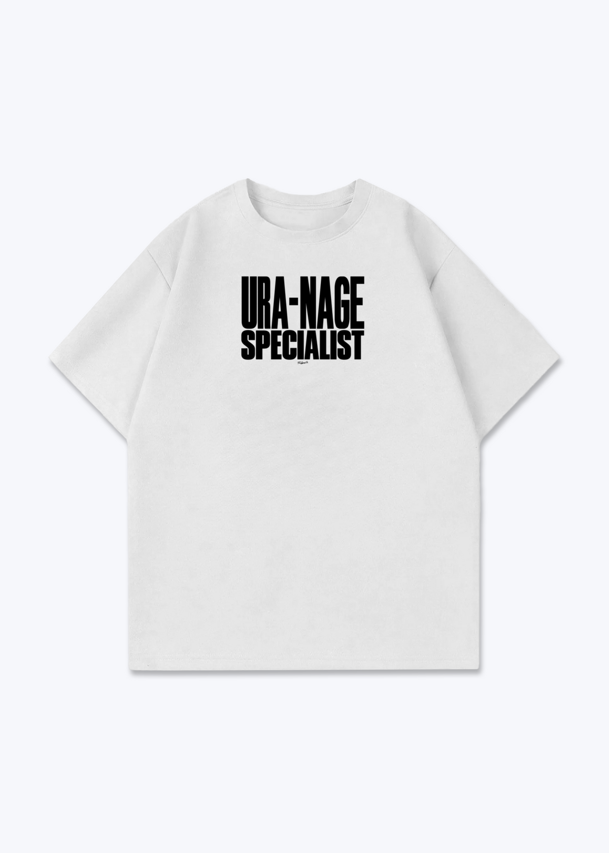 URA-NAGE SPECIALIST - Oversized Shirt - White Front (Designed)