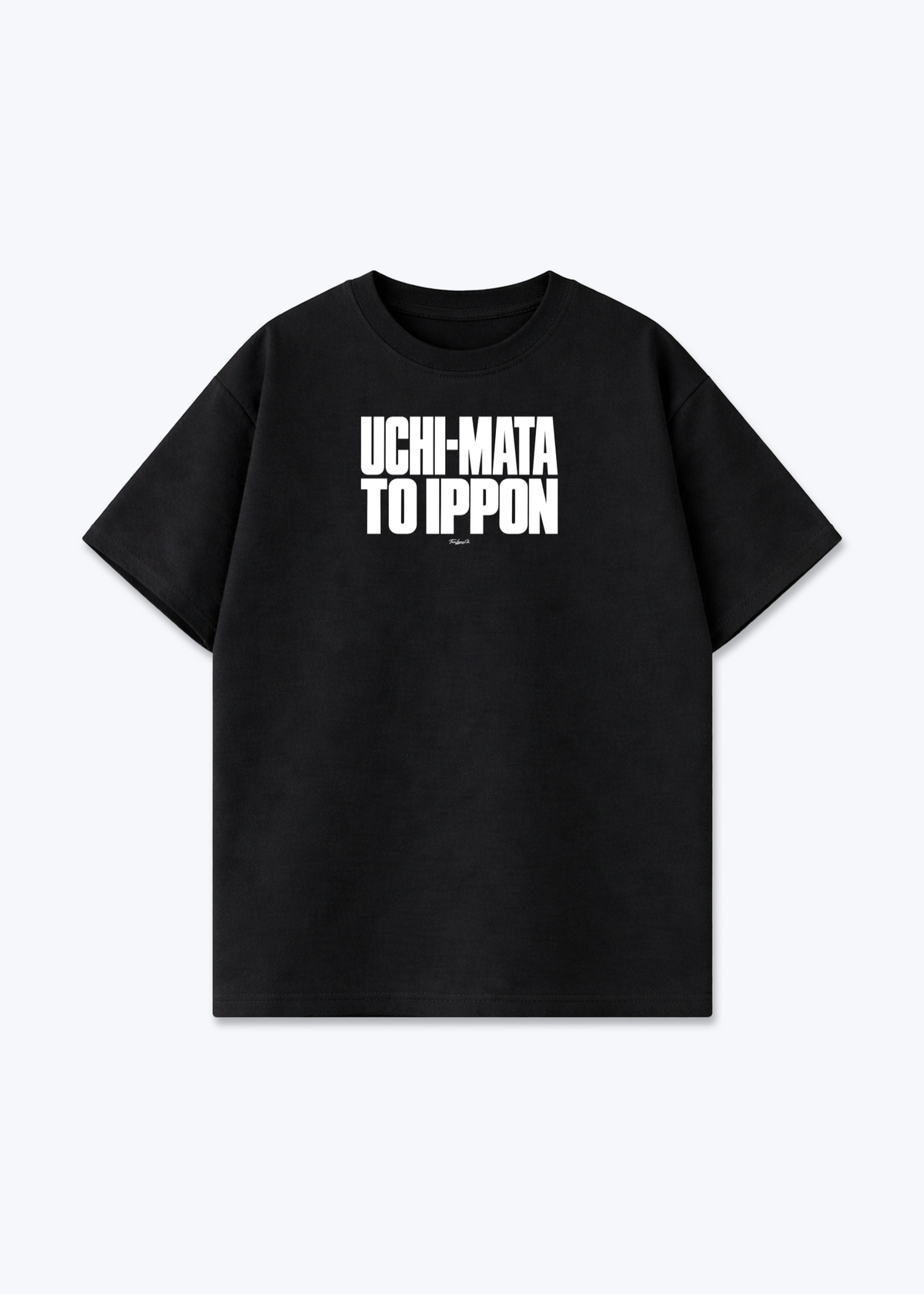 UCHI-MATA TO IPPON - Oversized Shirt - Black Front (Designed)
