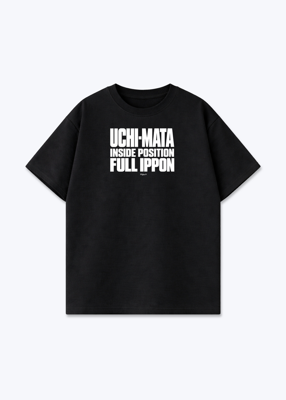 UCHI-MATA FULL IPPON - Oversized Shirt - Black Front (Designed)