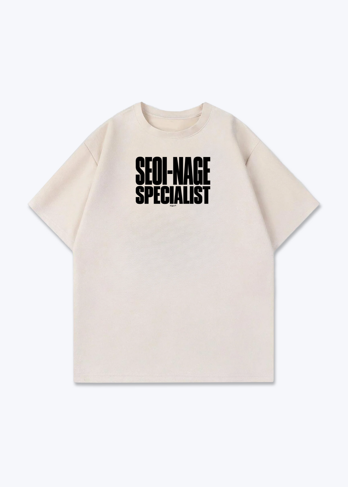 SEOI-NAGE SPECIALIST - Oversized Shirt - Beige Front (Designed)