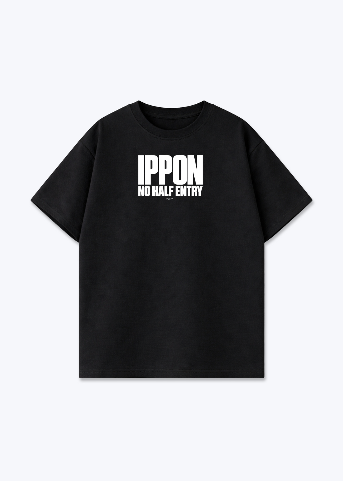 IPPON NO HALF ENTRY - Oversized Shirt - Black Front (Designed)