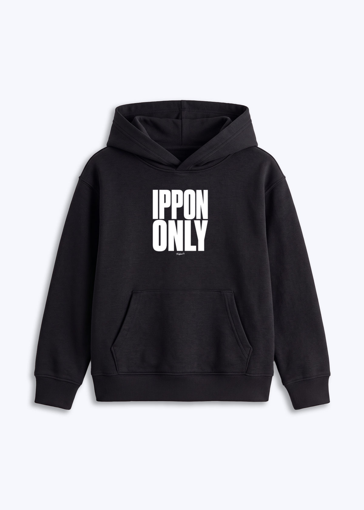 IPPON ONLY - Kids Hoodie - Schwarz Front (Designed)