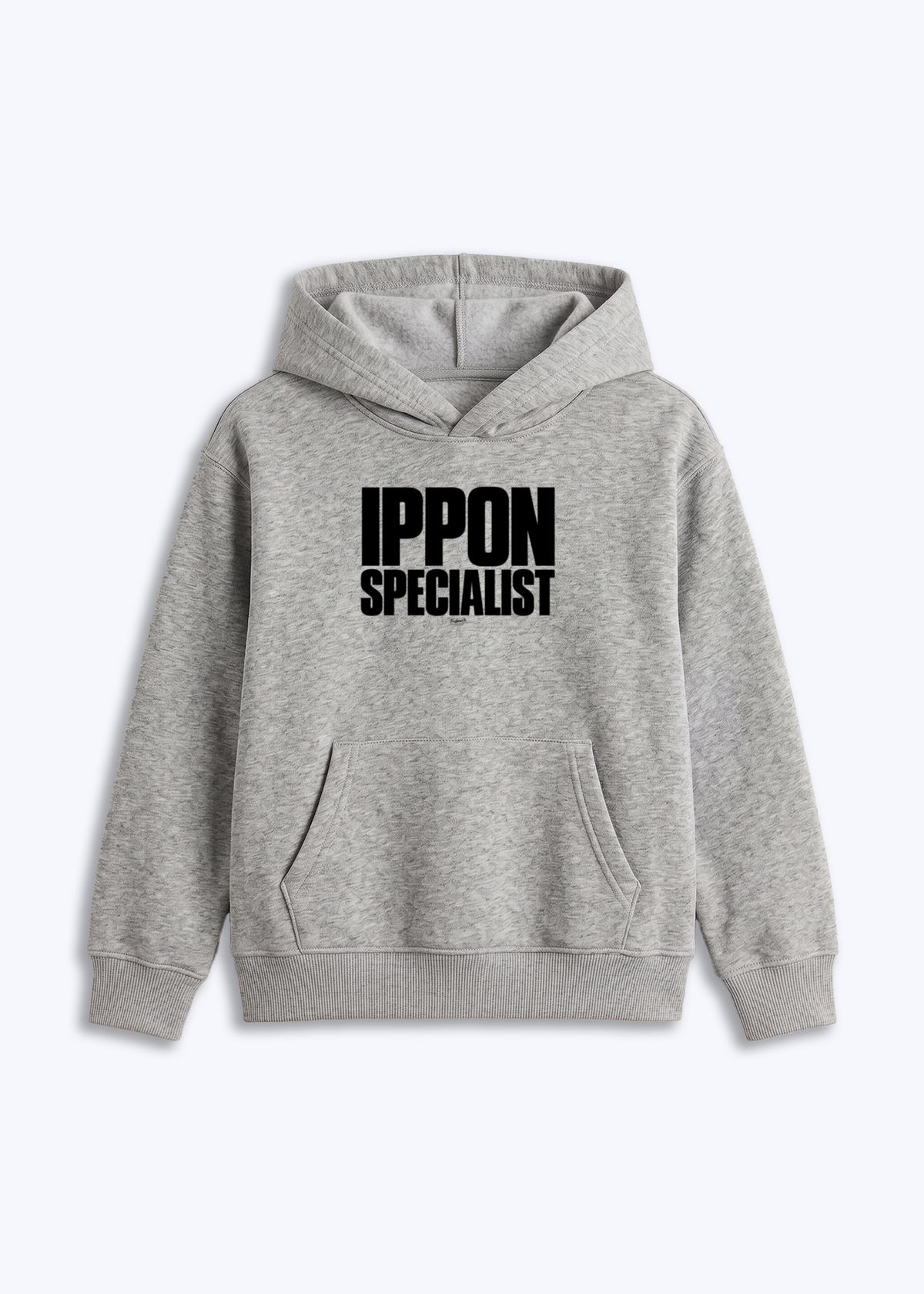 IPPON SPECIALIST - Kids Hoodie - Grau Front (Designed)
